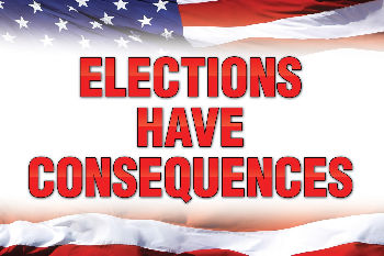 Elections have consequences, democrats! Even when you do not win, you need to respect the election process and be respectful of who is in power.