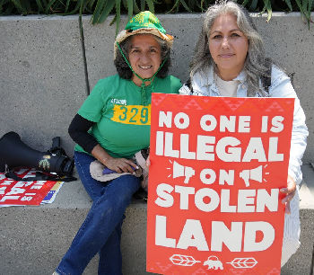 No one’s illegal on stolen land examines the justification of disobeying immigration laws based on some supposed illogical premise.