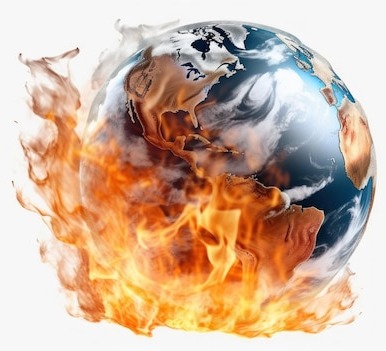 Is Global Warming in the Bible? Outlines what the Bible says in Revelation 15:8 about "power was given unto him to scorch men with fire" relating to today.